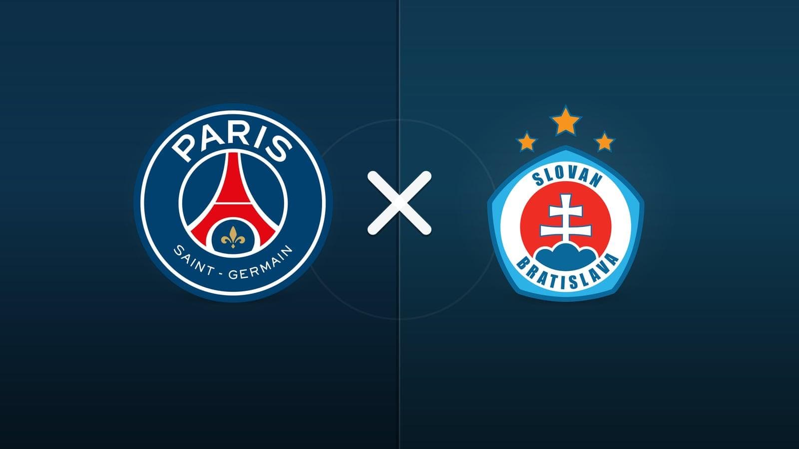 PSG x Slovan Bratislava jogam hoje às 16h00 pela UEFA Champions League. Foto: Diário 24 Horas / Montagem
