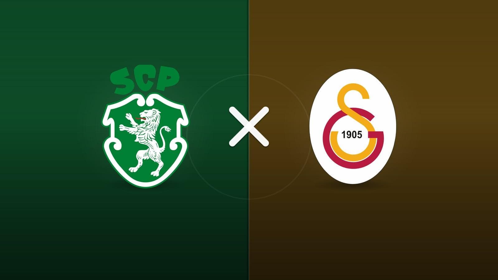 Sporting x Galatasaray jogam hoje às 16h00 pela UEFA Champions League. Foto: Diário 24 Horas / Montagem
