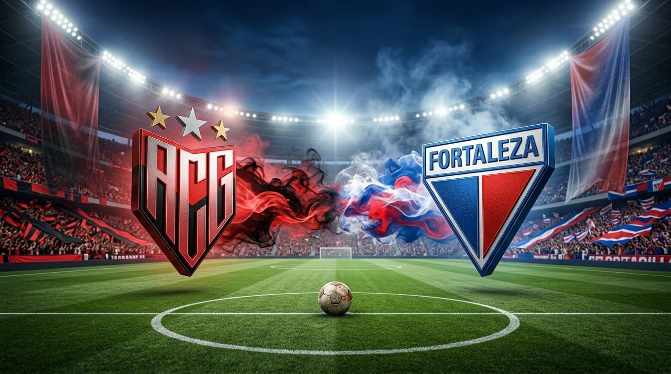 Atlético Goianiense x Fortaleza EC jogam hoje às 18h00 pela Serie B. Foto: Diário 24 Horas / Montagem