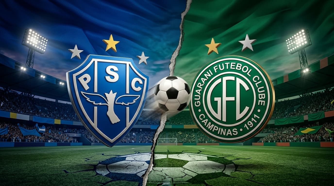 Paysandu x Guarani Campinas jogam hoje às 16h00 pela Serie C. Foto: Diário 24 Horas / Montagem