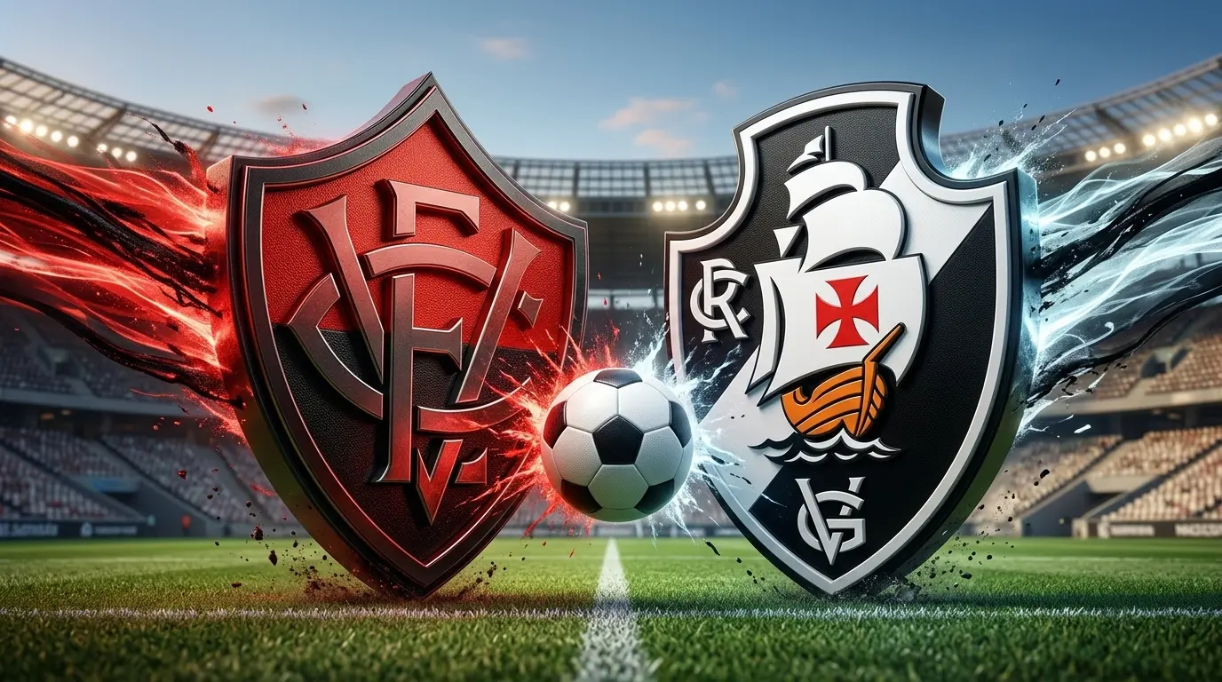 Vitória x Vasco jogam hoje às 19h30 pela Serie A. Foto: Diário 24 Horas / Montagem