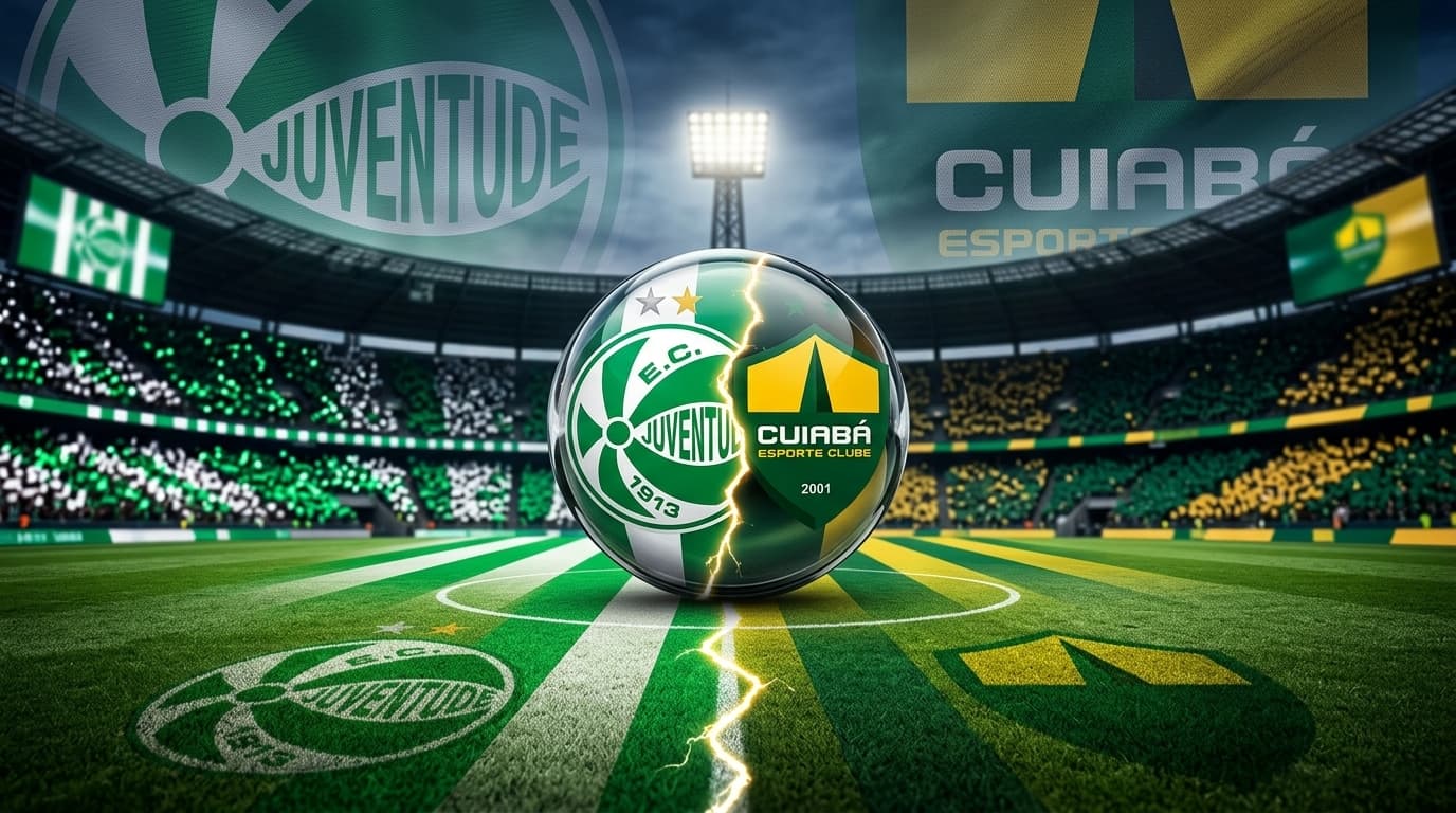 Juventude x Cuiabá jogam hoje às 19h00 pela Serie B. Foto: Diário 24 Horas / Montagem