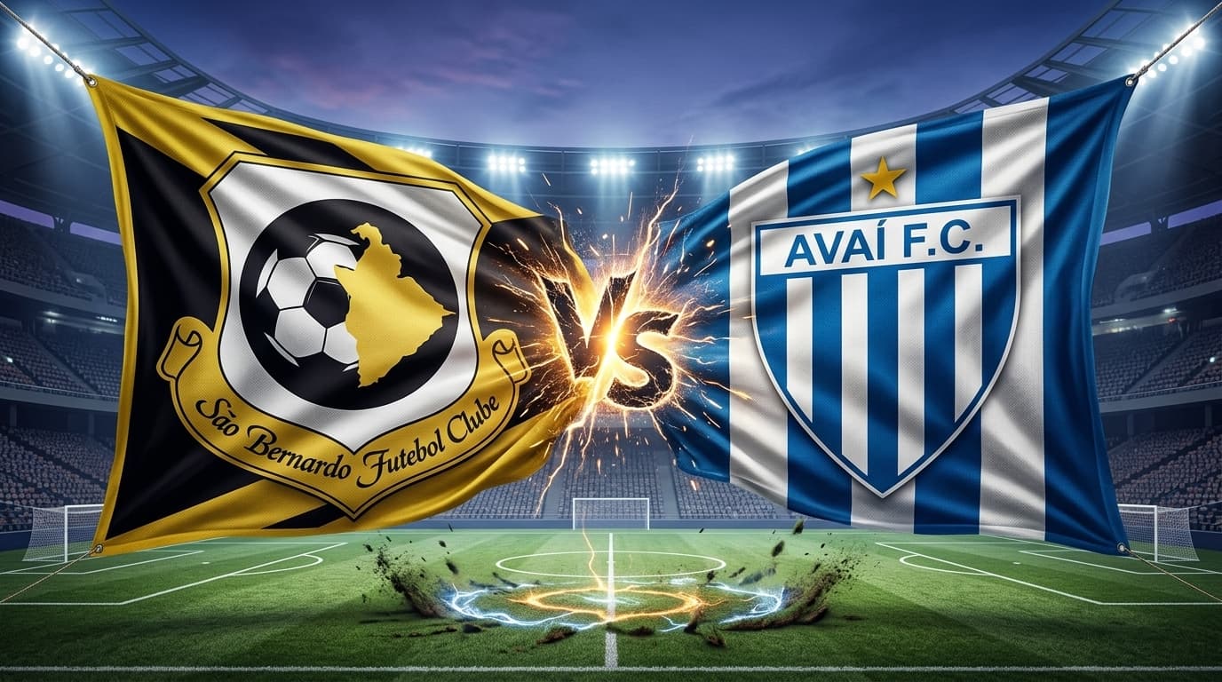 São Bernardo x Avaí jogam hoje às 19h00 pela Serie B. Foto: Diário 24 Horas / Montagem