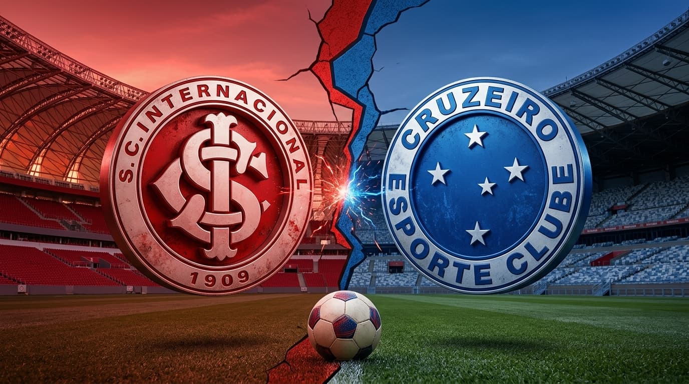 Internacional x Cruzeiro jogam hoje às 21h30 pela Serie A. Foto: Diário 24 Horas / Montagem