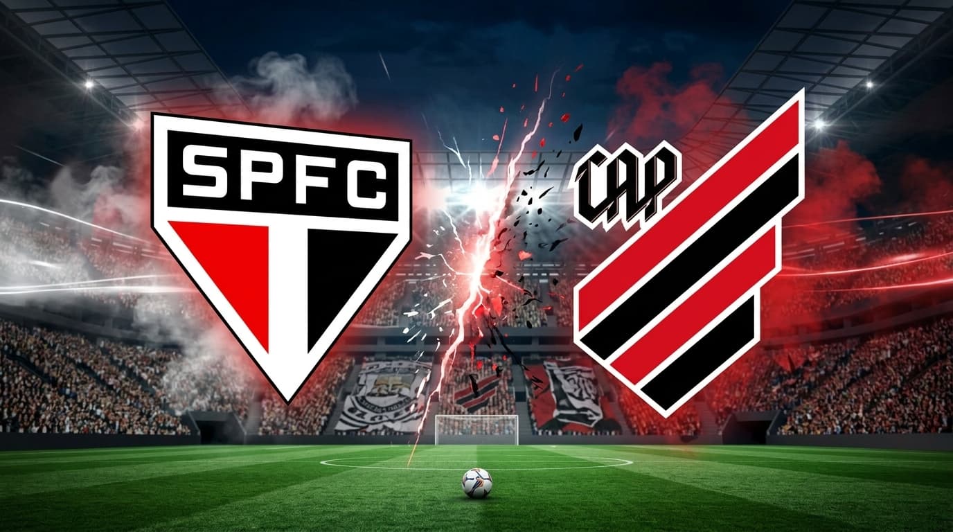 São Paulo x Athletico-PR jogam hoje às 21h30 pela Serie A. Foto: Diário 24 Horas / Montagem